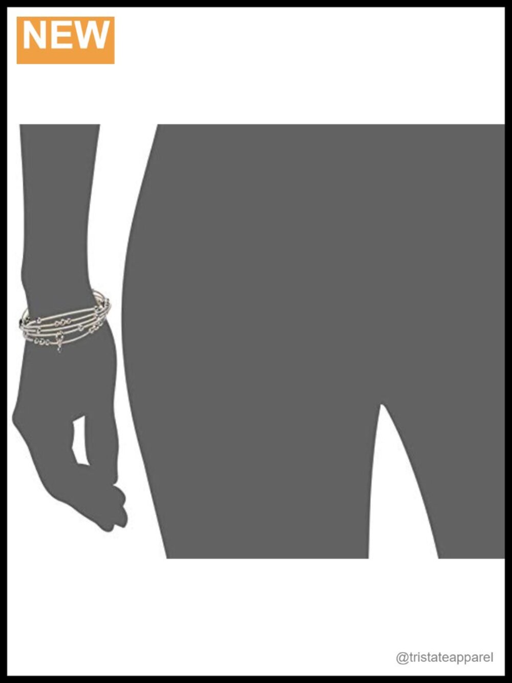 Multi Row Stretch Bangle Bracelets Layered Stackable - Picture 2 of 4